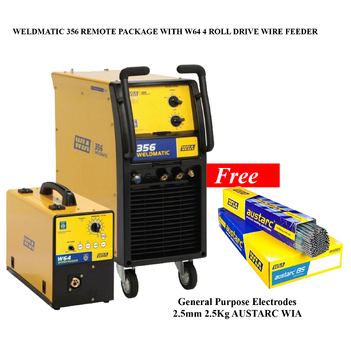 Weldmatic 356 Remote Package With W64 4 Roll Drive Wire feeder WIA CP133-1